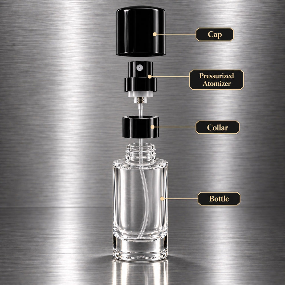 5 mL fragrance bottle exploded view