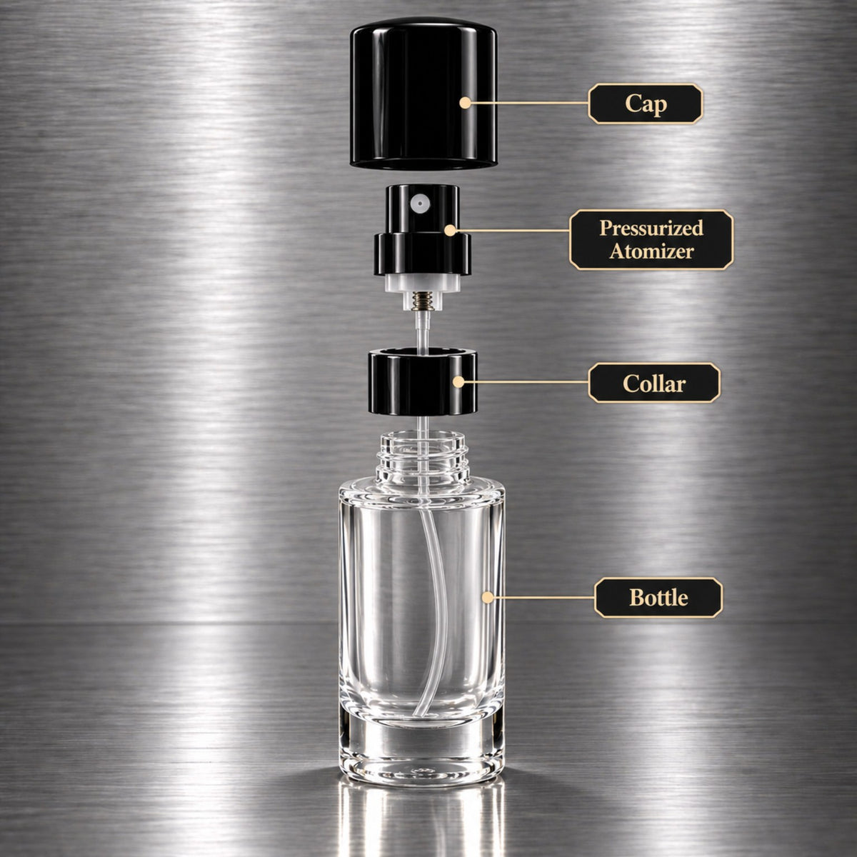 5 mL fragrance bottle exploded view
